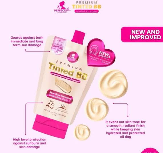Perfect Skin TINTED BB SUNSCREEN GEL CREAM SPF45 50g