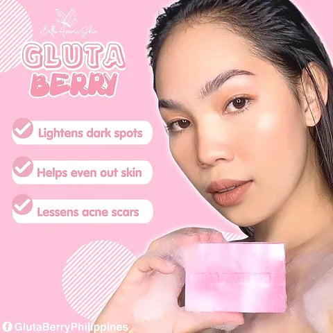 Gluta Berry Bleaching Soap by Bella Amore- 50g