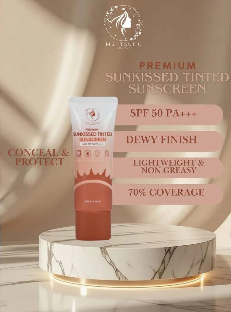 Ms. Tsung Premium Sunkissed Tinted Sunscreen SPF50  - 50g