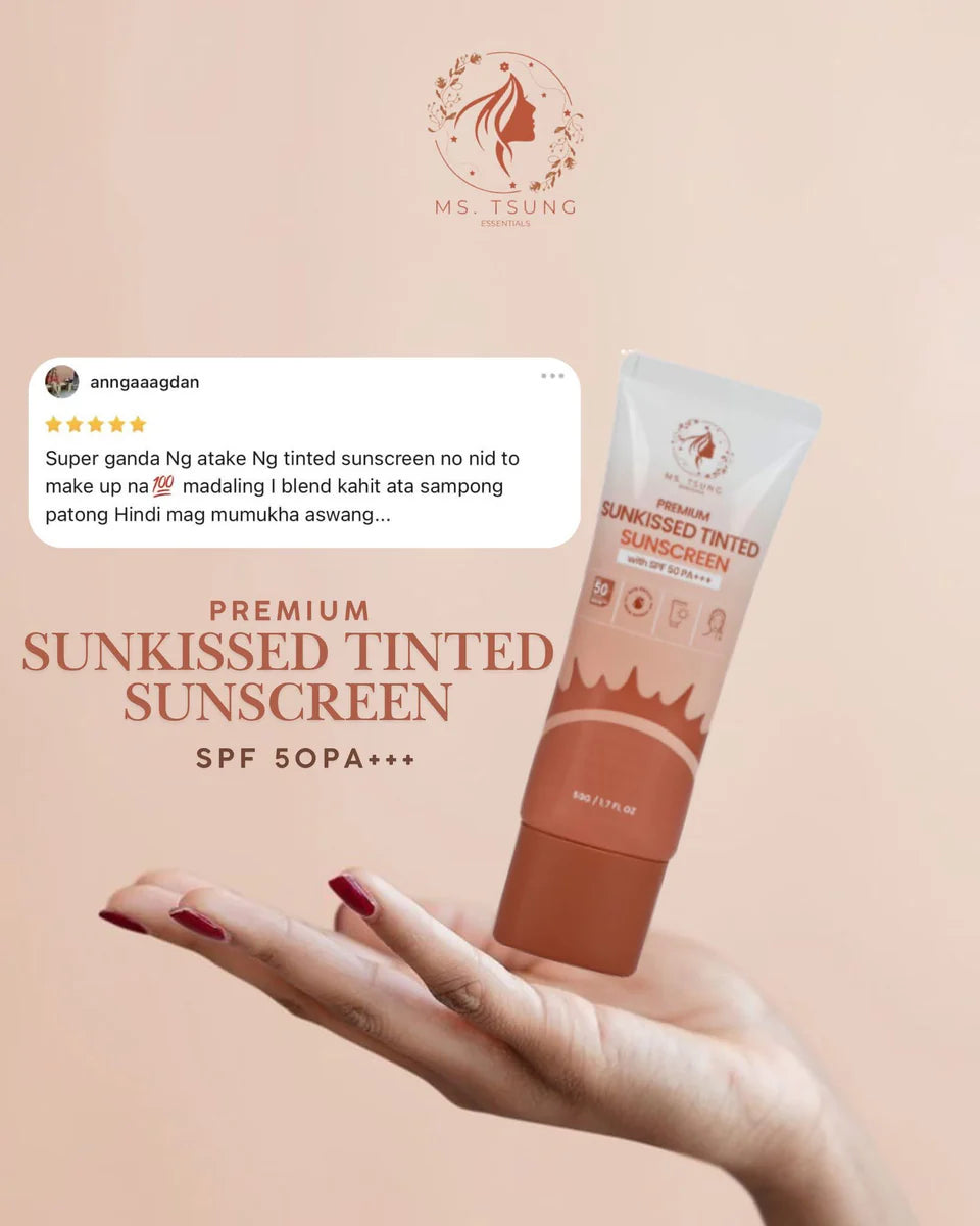Ms. Tsung Premium Sunkissed Tinted Sunscreen SPF50  - 50g