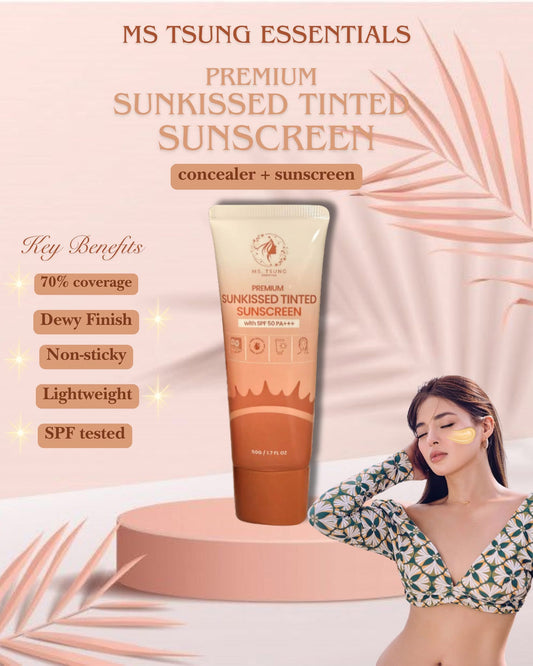 Ms. Tsung Premium Sunkissed Tinted Sunscreen SPF50  - 50g