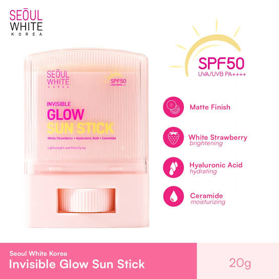 Seoul White Korea Invisible Glow Sun Stick SPF50 UVA/UVP PA++++