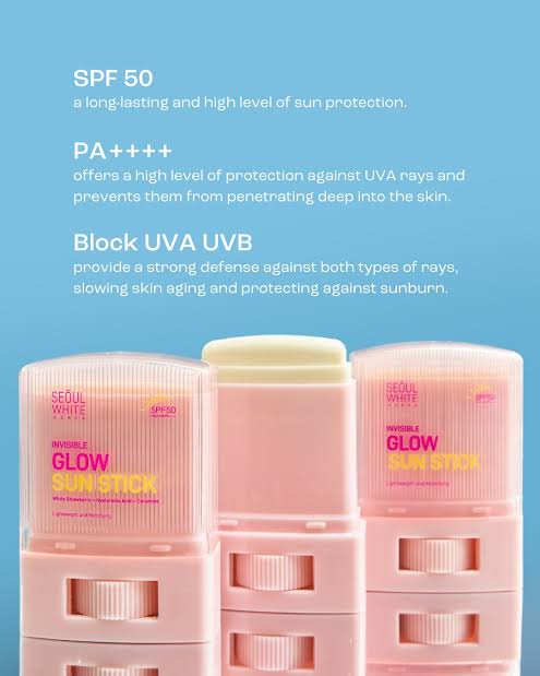 Seoul White Korea Invisible Glow Sun Stick SPF50 UVA/UVP PA++++