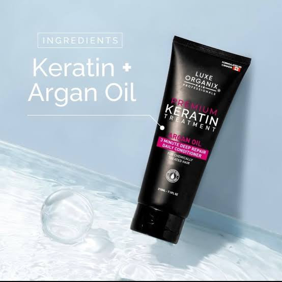 Luxe Organix Premium Keratin Treatment Argan Oil Deep Repair Conditioner 250ml