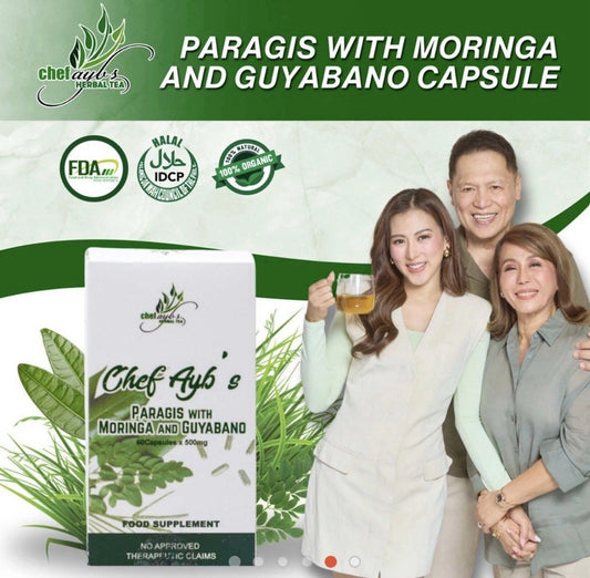 Chef Aybs Paragis with Moringa and Guyabano Capsules - 30 Capsules (MINI)