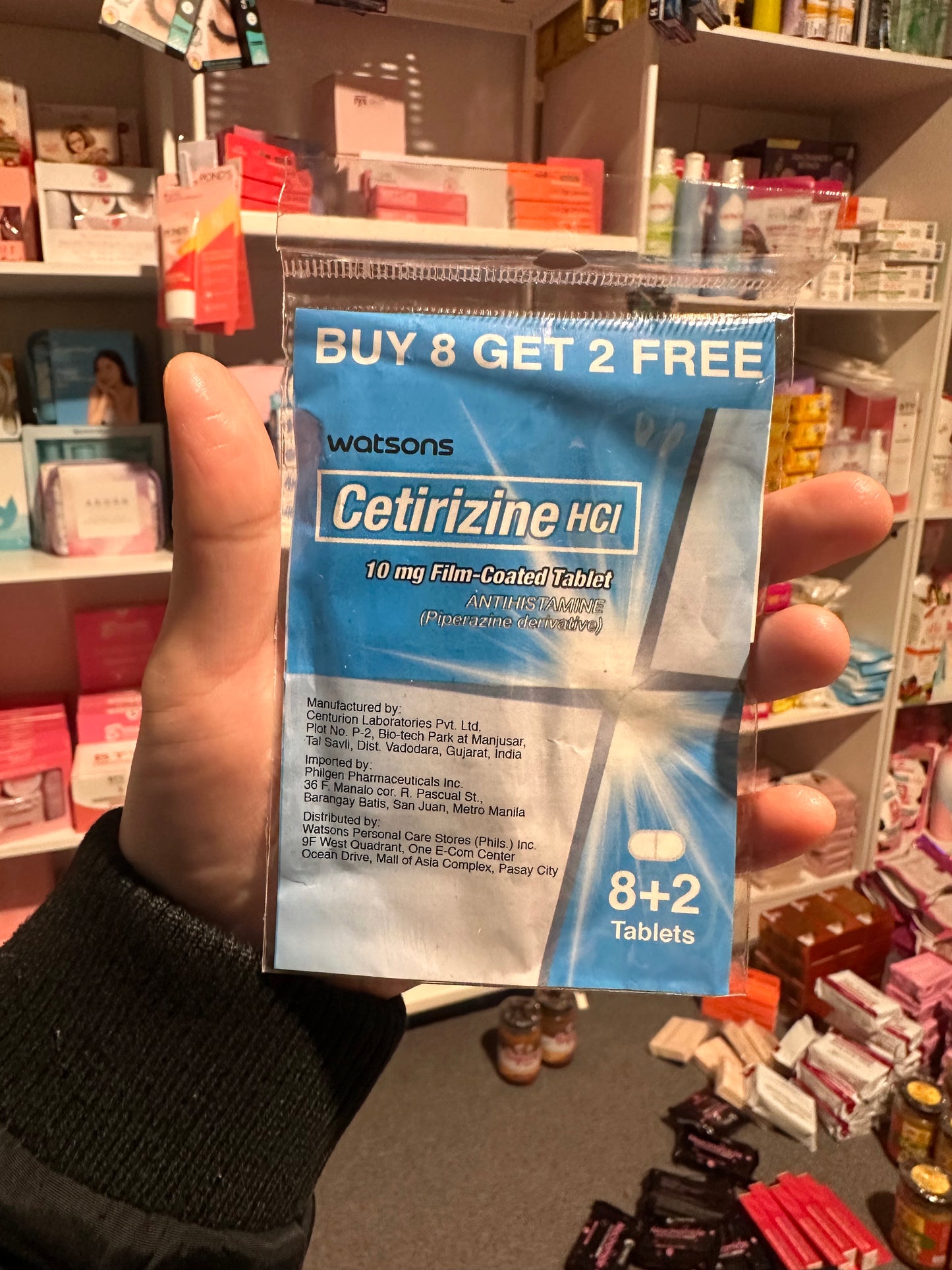 Cetirizine hydrochloride 10mg - Sold per pad (10 tablets)