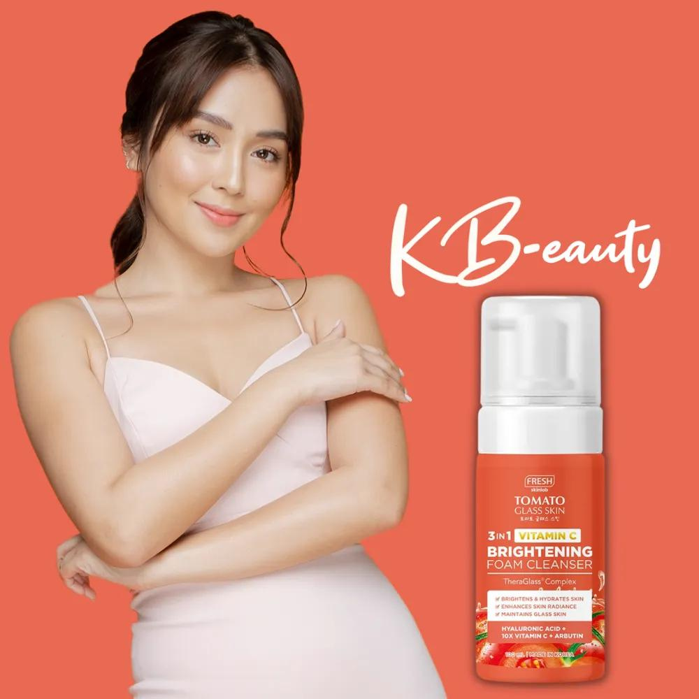 Fresh Skinlab Tomato Glass Skin 3 in 1 Vitamin C Brightening Foam Cleanser 100ml