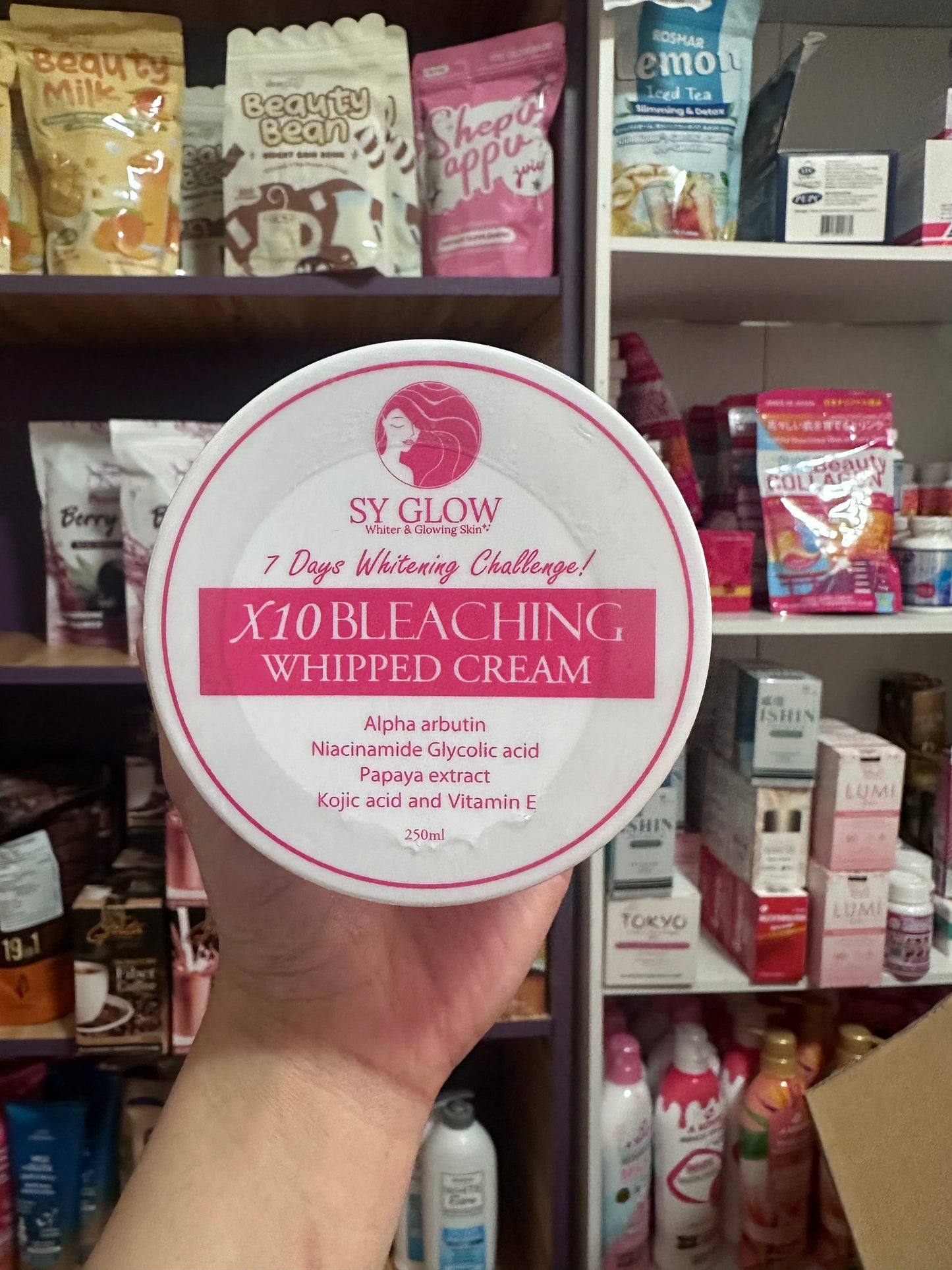 SY GLOW X10 Bleaching Whipped Cream - 250ml