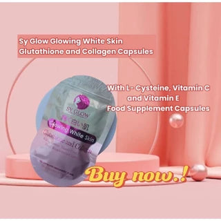 Sy Glow Glowing White Skin Glutathione and Collagen - 30caps