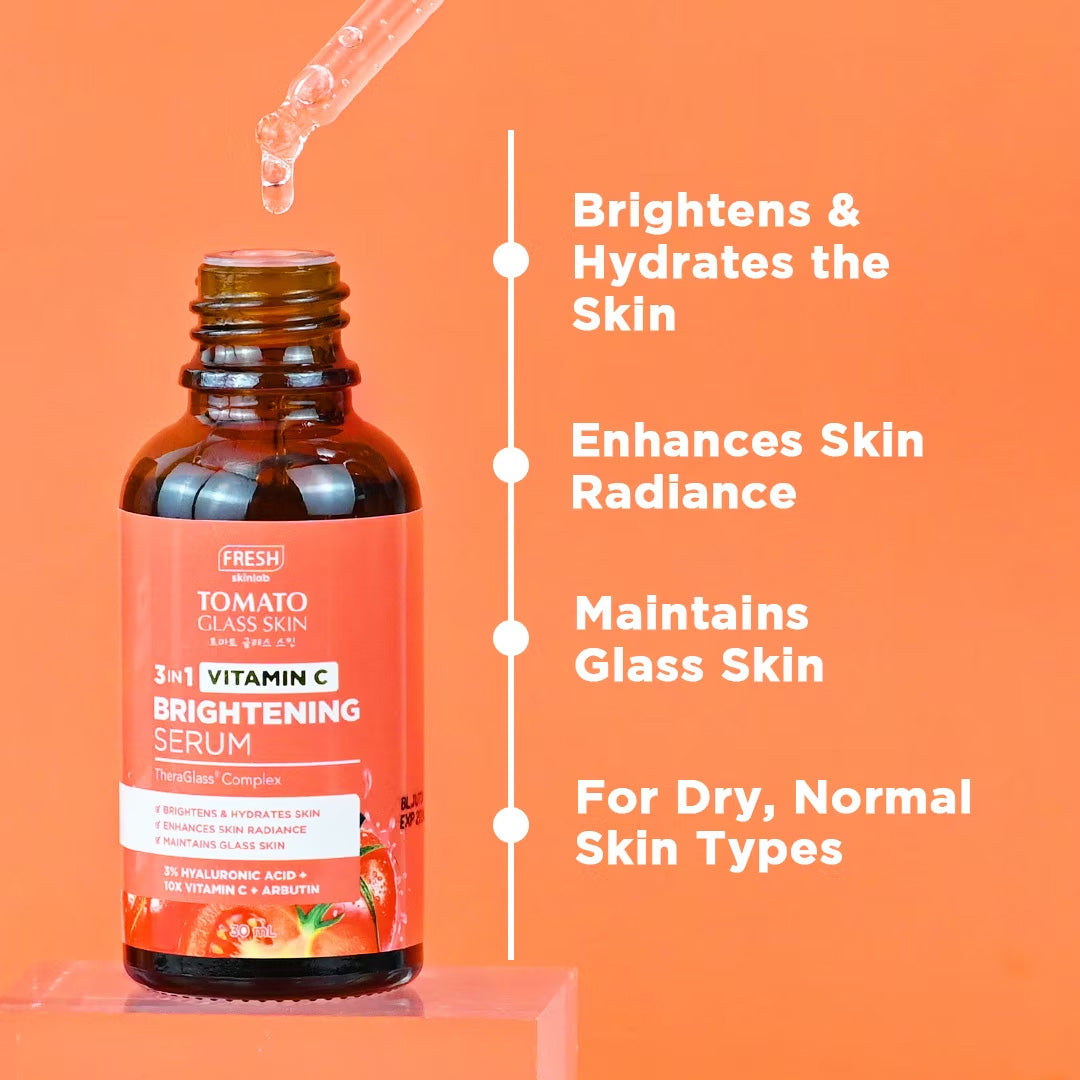 FRESH Skinlab Tomato Glass Skin 3in1 Vitamin C Brightening Serum 30 ml