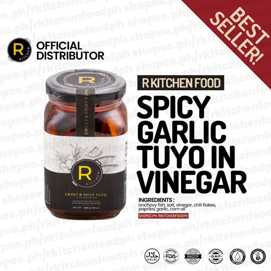 R KITCHEN SPICY GARLIC TUYO IN VINEGAR 250G