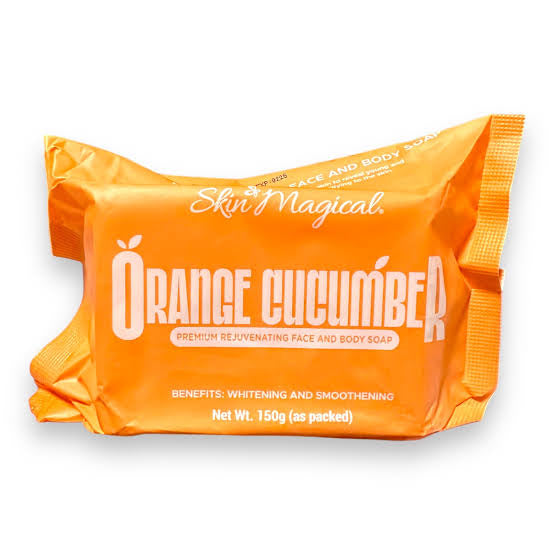 Skin Magical Orange Cucumber Premium Rejuvenating Face and Body Soap 150g