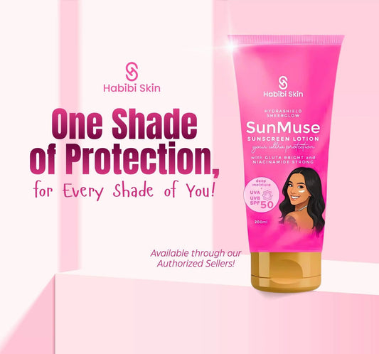 Habibi Skin Sun Muse Hydrashield Sheerglow Sunscreen Lotion - SPF 50 - 200ml