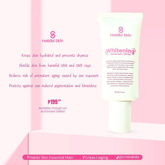 Habibi Skin Whitening Sunscreen SPF50