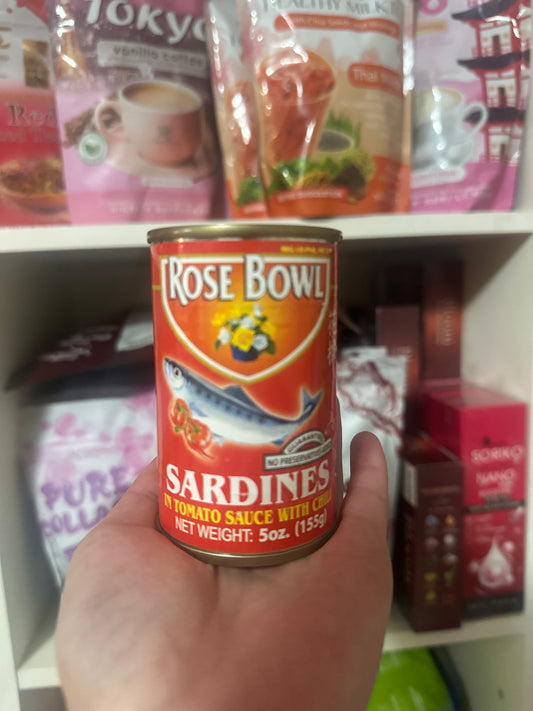 ROSE BOWL SARDINES in TOMATO SAUCE with CHILI 155g