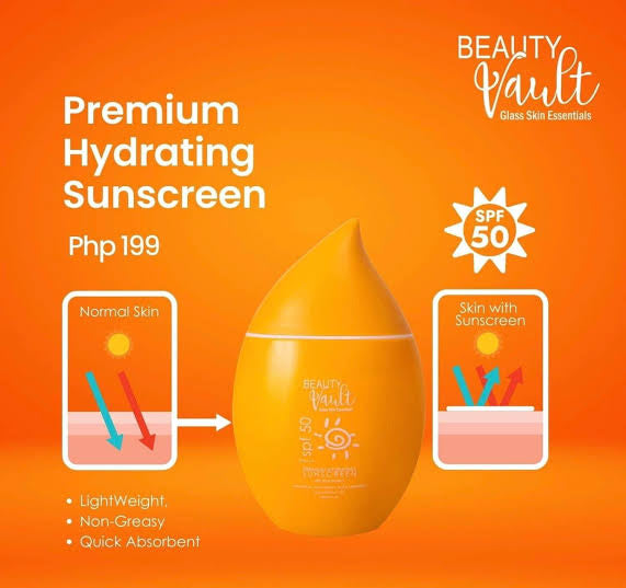 Beauty Vault Premium Hydrating Sunscreen SPF 50 - 50g