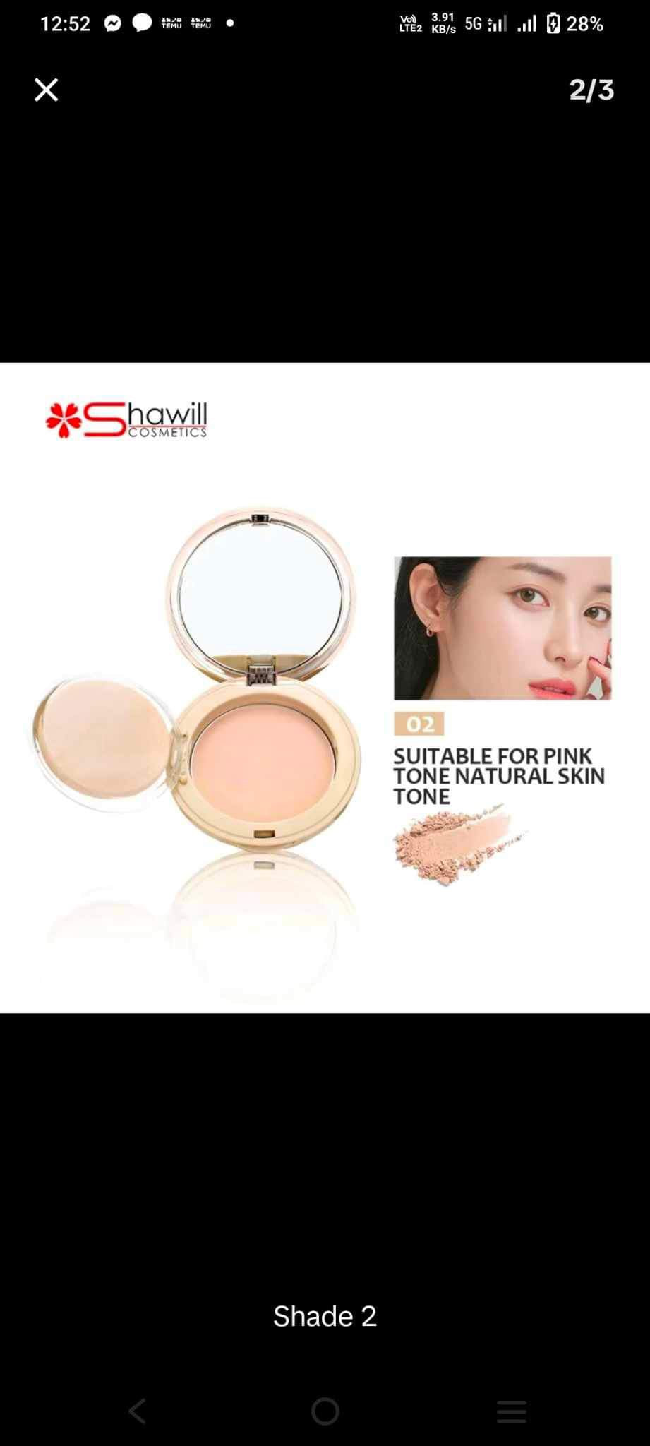 Shawill Porcelain Powder - For Natural Skin Tone & Pink Tone