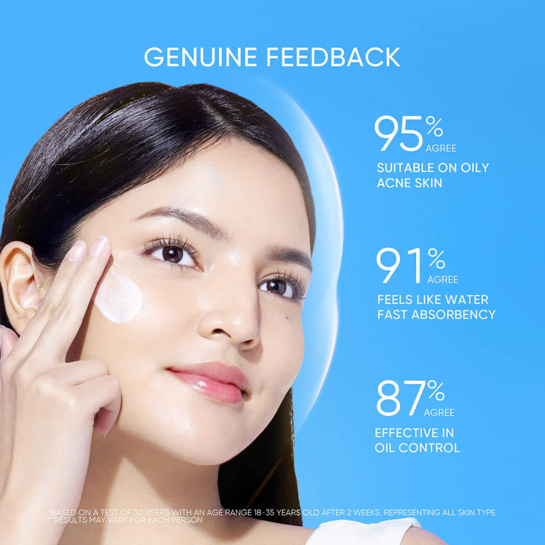 SKINTIFIC Aqua Light Daily Sunscreen SPF 35 PA+++ Lightweight Water-Burst Sunscreen