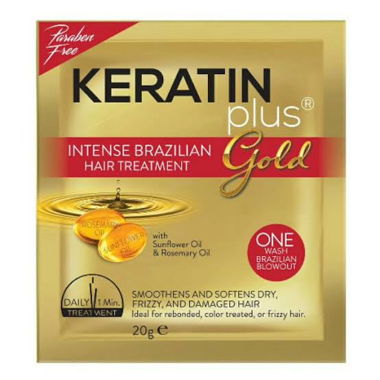 Keratin Plus Gold - Intense Brazilian Hair Treatment 20g