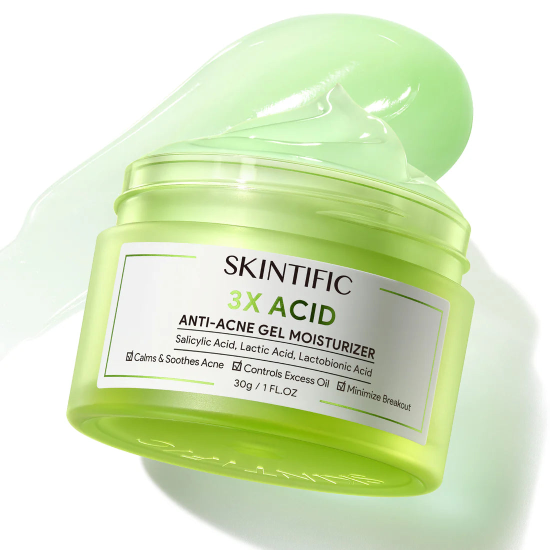 SKINTIFIC 3X Acid Acne-Care Gel Moisturizer 30g