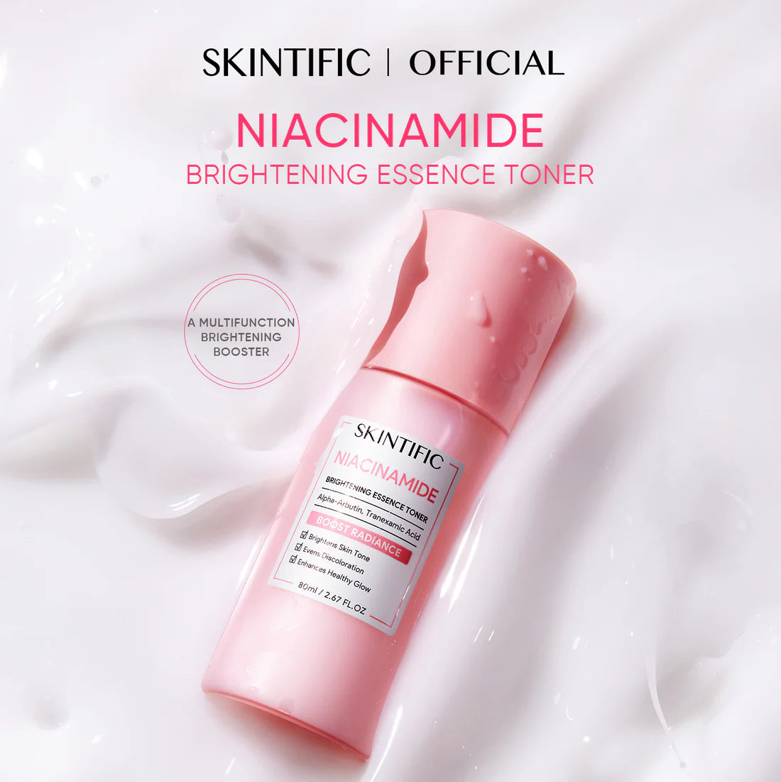 SKINTIFIC Niacinamide Brightening Essence Toner 80ML