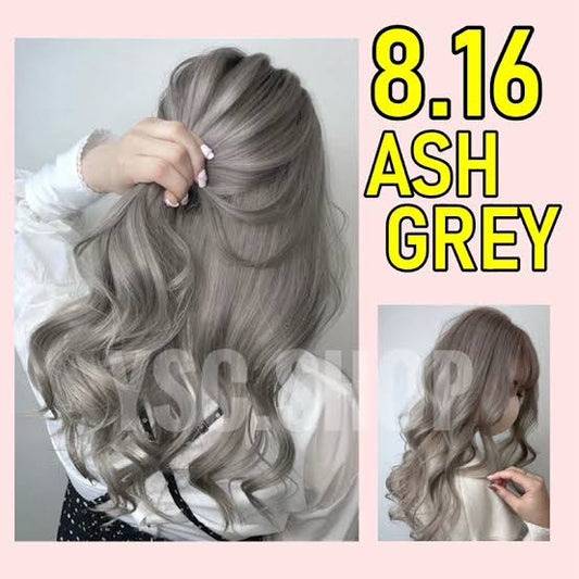 Bremod 8.16 Ash Grey Hair Color Dye Cream & 9% OR 12% Oxidizer