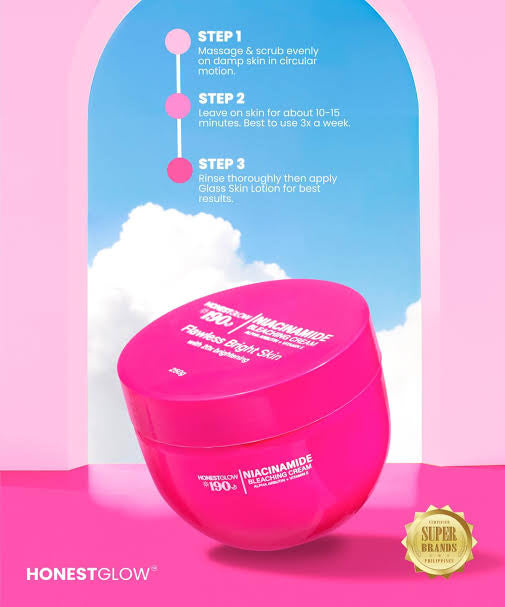 Honest Glow 190 Niacinamide Bleaching Cream 250g