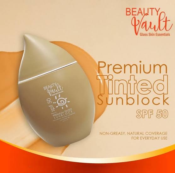 Beauty Vault Premium Tinted Sunblock SPF 50 PA+++ 50g