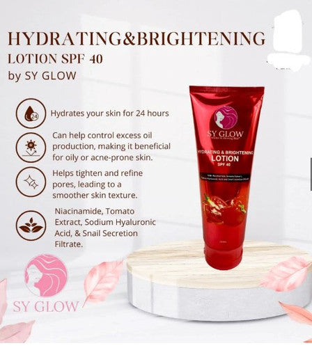 SY Glow Hydrating and Brightening Lotion SPF40 (250ml)