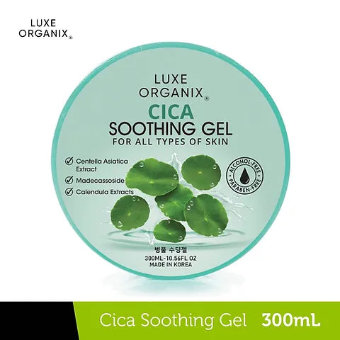 Luxe Organix Cica Soothing Gel 200,000PPM - 300ml