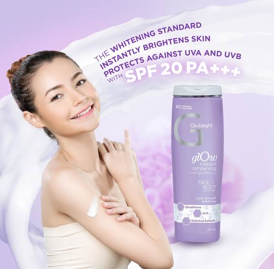 GLUTALIGHT GLOW INSTANT WHITENING FACE & BODY LOTION SPF20 PA+++