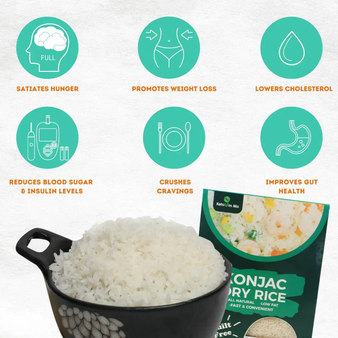 KetoSlim Mo KONJAC DRIED SHIRATAKI RICE 100g
Convenient Single-Serve Pack (Travel Pack) SINGLES