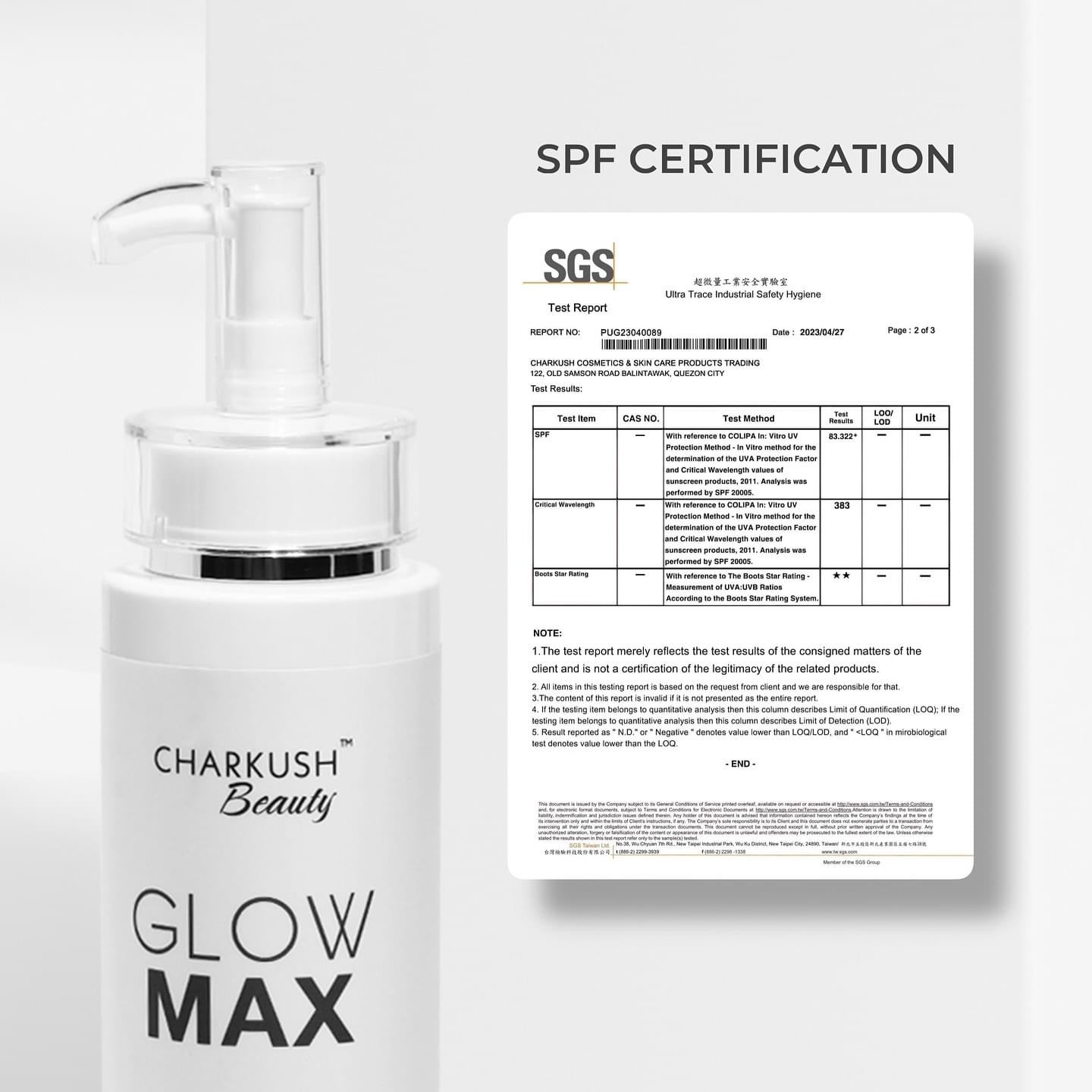 CHARKUSH BEAUTY Glowmax Premium Intensive Whitening Lotion 250g