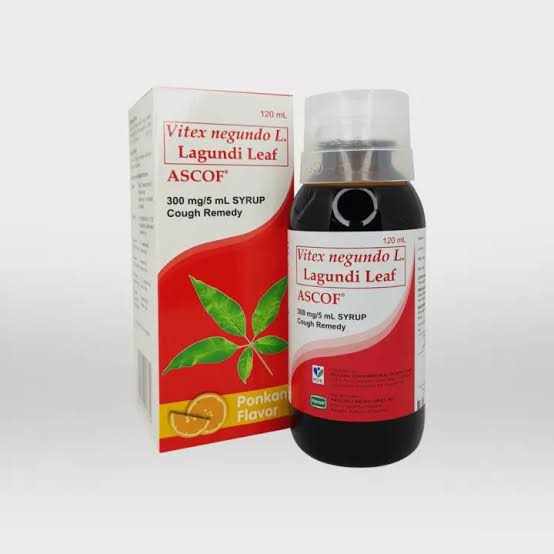 ASCOF Lagundi for Kids 300mg/5mL Ponkan-Flavored Syrup 120mL