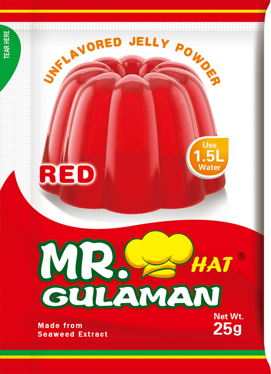 Mr Hat Gulaman Red -Unflavoured Jelly Powder 25g