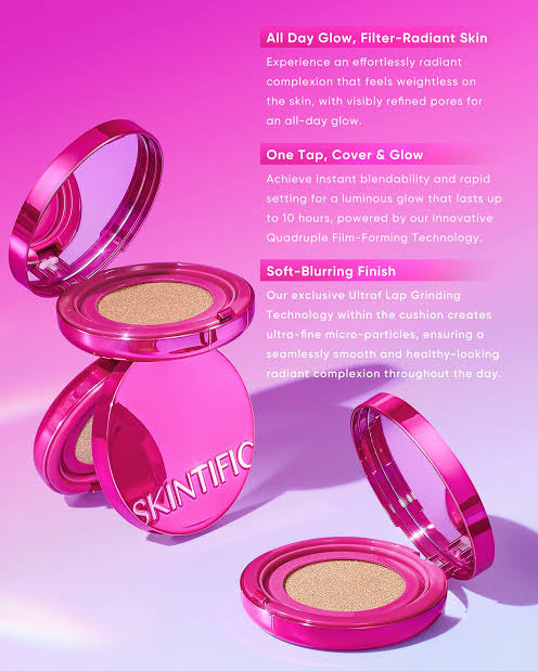 SKINTIFIC Cover Glow Perfect Cushion PINK - 02 IVORY