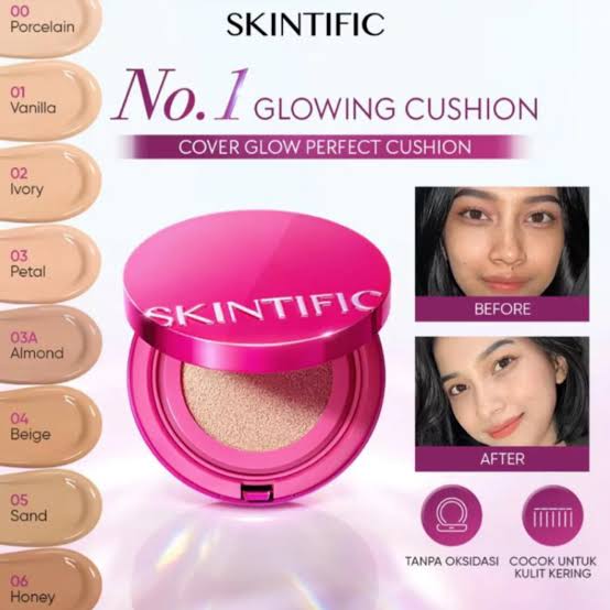 SKINTIFIC Cover Glow Perfect Cushion PINK - 02 IVORY