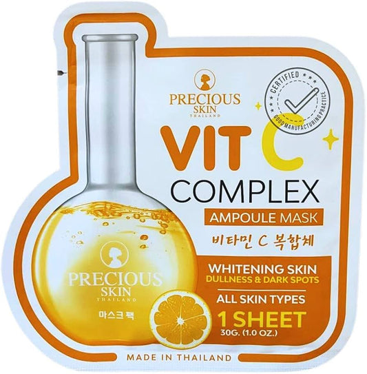 PRECIOUS SKIN THAILAND VITAMIN C COMPLEX AMPOULE FACE MASK - SOLD PER SHEET