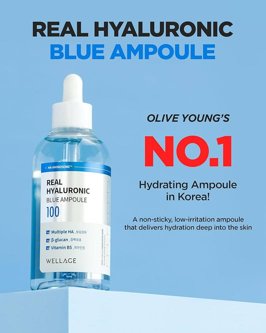WELLAGE REAL HYALURONIC BLUE AMPOULE (SERUM) 100 - 100ml