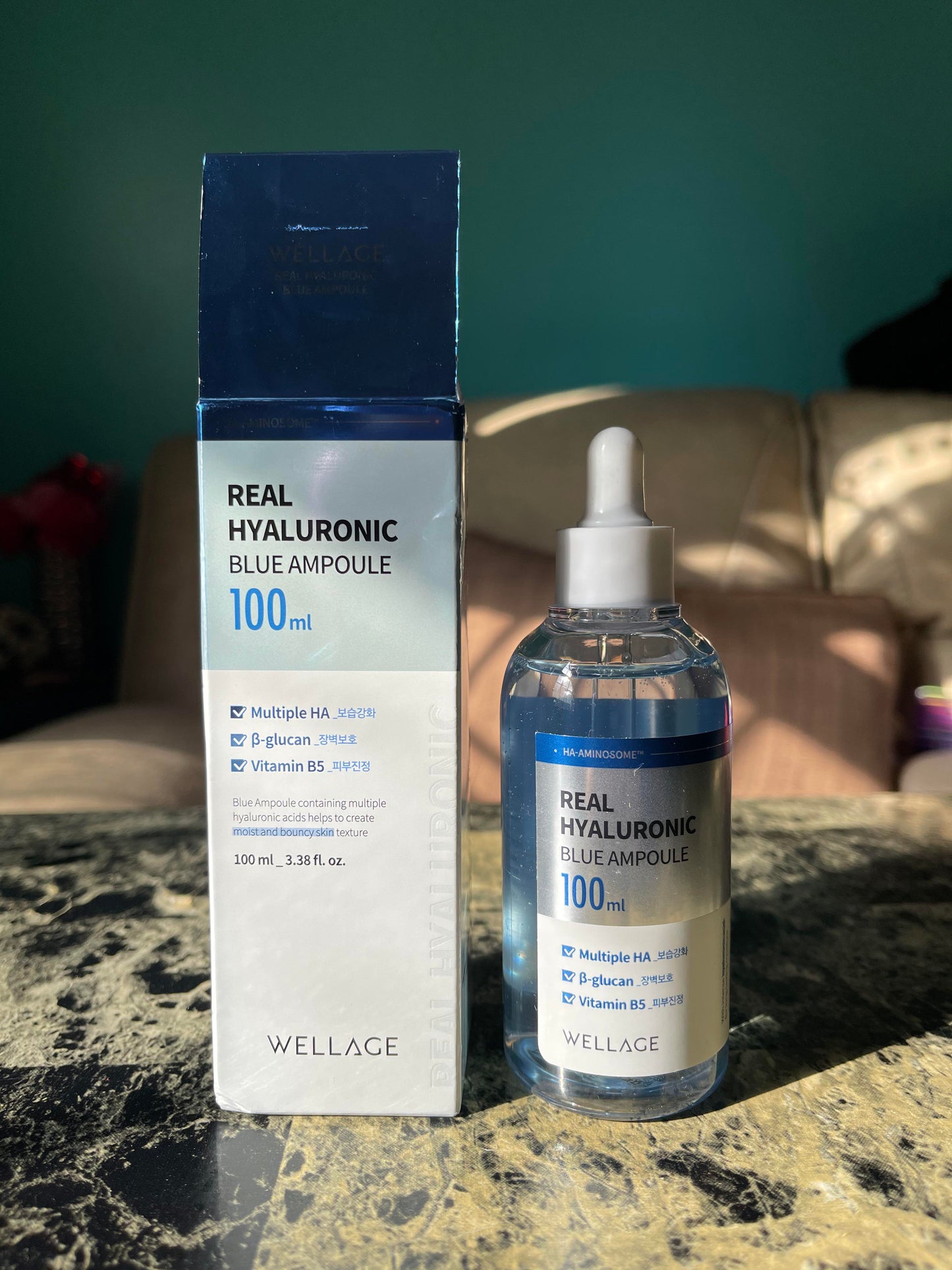 WELLAGE REAL HYALURONIC BLUE AMPOULE (SERUM) 100 - 100ml