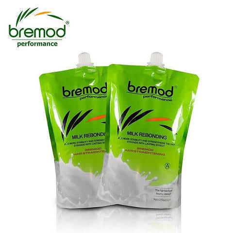 BREMOD Milk Rebonding Set (Step 1 Hair Straightening & Step 2Hair Neutralizing)| 2 x 1250ml