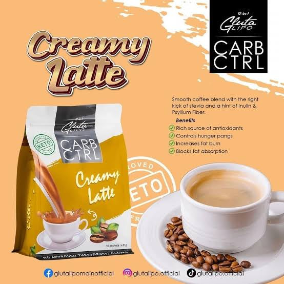 GlutaLipo Carb Ctrl Creamy Latte 10 Sachets