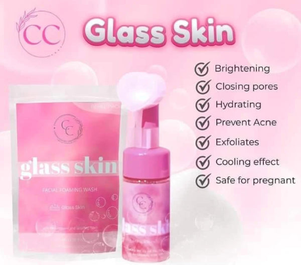 CC Glam & Beauty Glass Skin Facial Foaming Wash 100ml by Cris Cosmetics