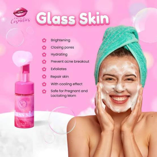 CC Glam & Beauty Glass Skin Facial Foaming Wash 100ml by Cris Cosmetics