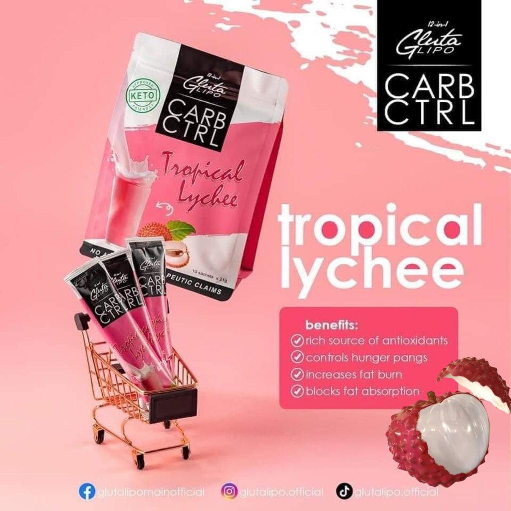 GlutaLipo Carb Ctrl Tropical Lychee 10 Sachets