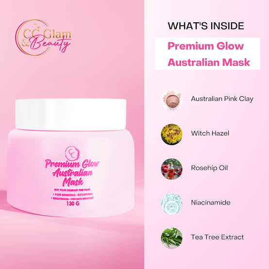 CC Glam & Beauty Premium Glow Australian Mask 130g by Cris Cosmetics