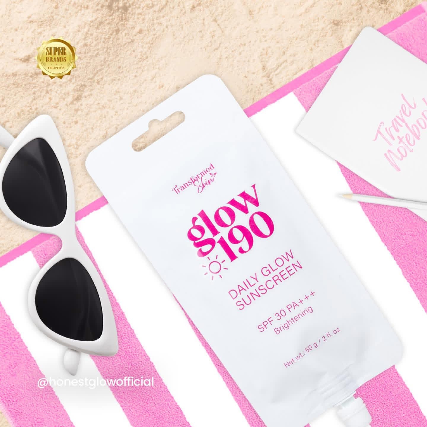 Honest Glow Transformed Skin Glow 190 Daily Glow Sunscreen SPF 30 PA+++ 50g - SALE‼️ MAY 2026 EXPIRY‼️