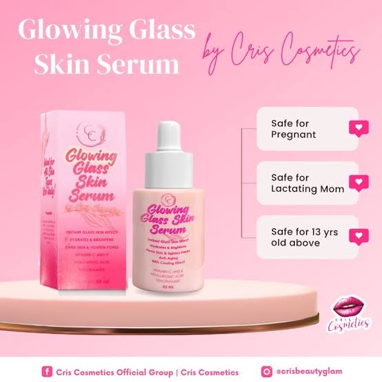 CC Glam & Beauty Glowing Glass Skin Serum 50ml by Cris Cosmetics