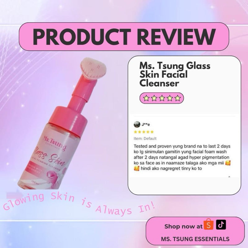 Ms Tsung Glass Skin Facial Foaming Cleanser 100ml