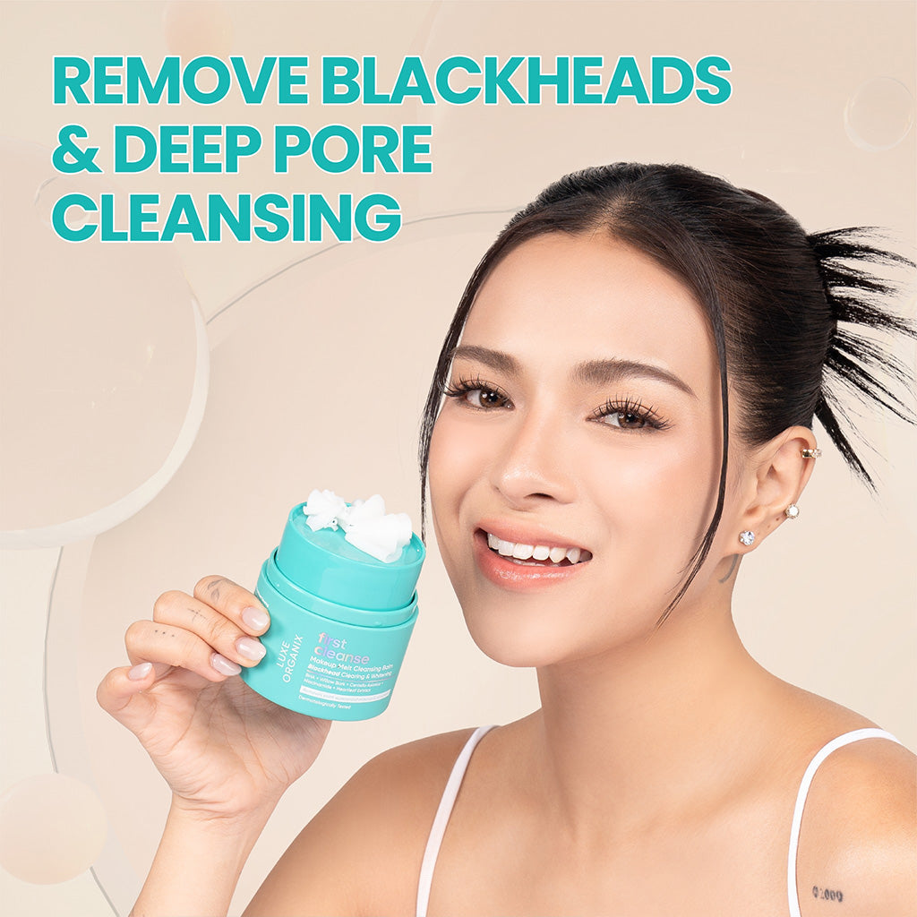 LUXE ORGANIX First Cleanse Blackhead Clearing & Whitening Cleansing Balm 45g